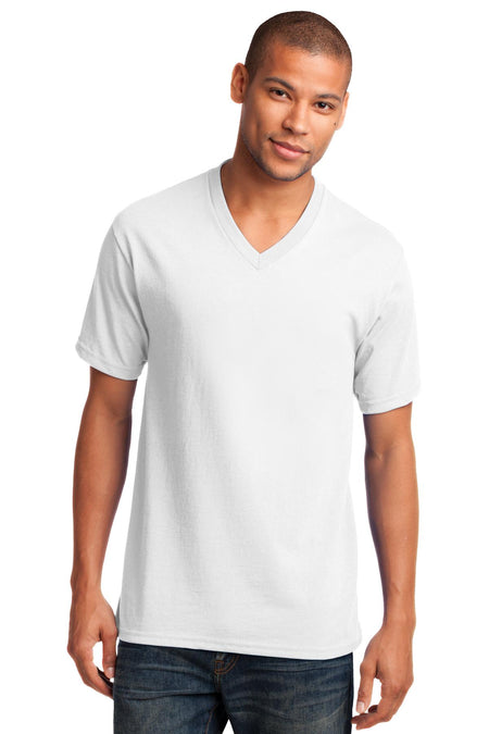 Port & Company ® Core Cotton V-Neck Tee. PC54V - Port & Company PC54V T-Shirts Port & Company