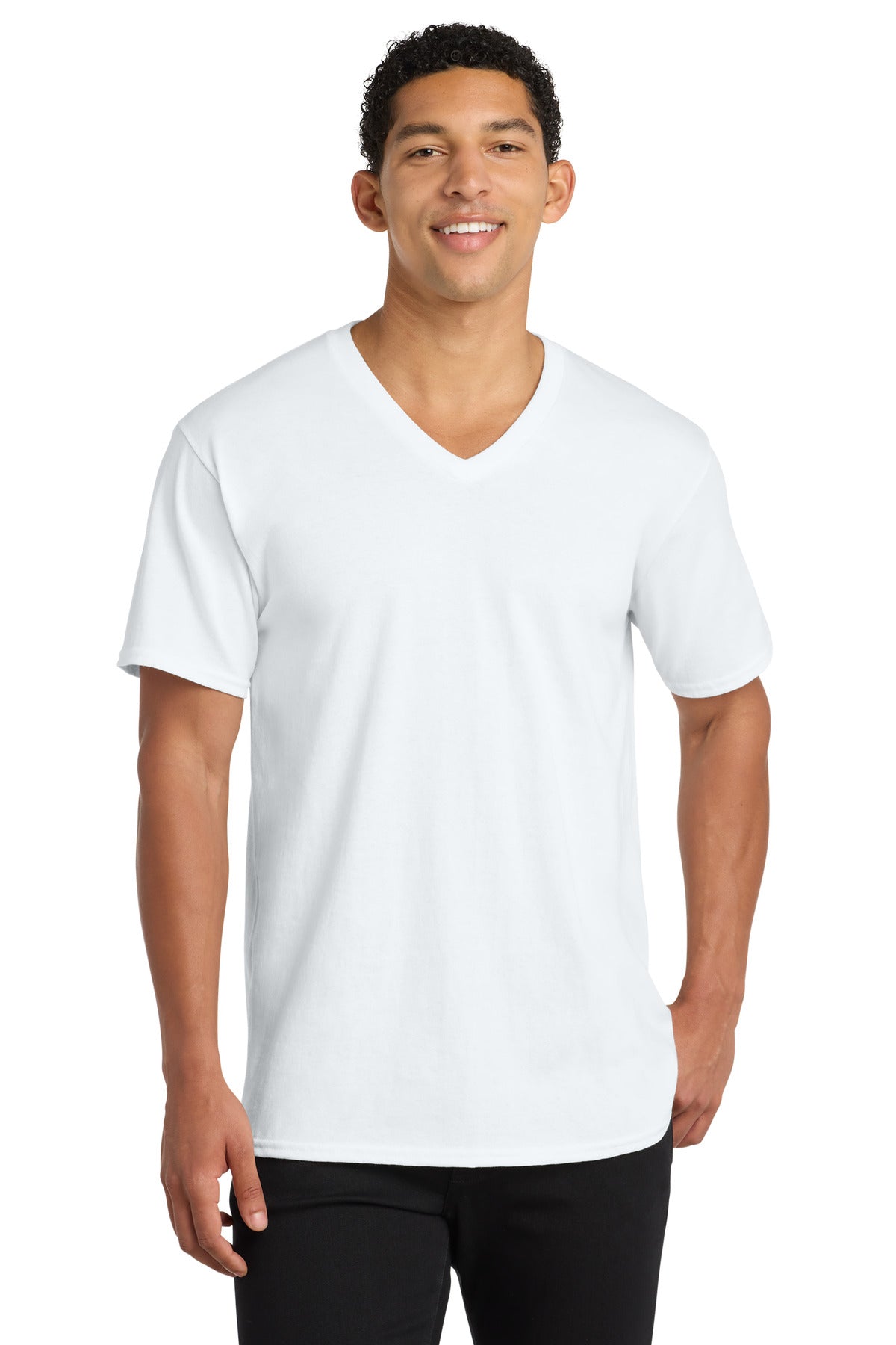 Port & Company PC54V Core Cotton V-Neck Tee | Port & Co PC54V