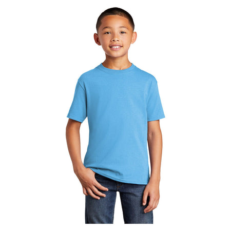 Port & Company ® Youth Core Cotton DTG Tee PC54YDTG - Port & Company PC54YDTG T-Shirts Port & Company Aquatic Blue XS