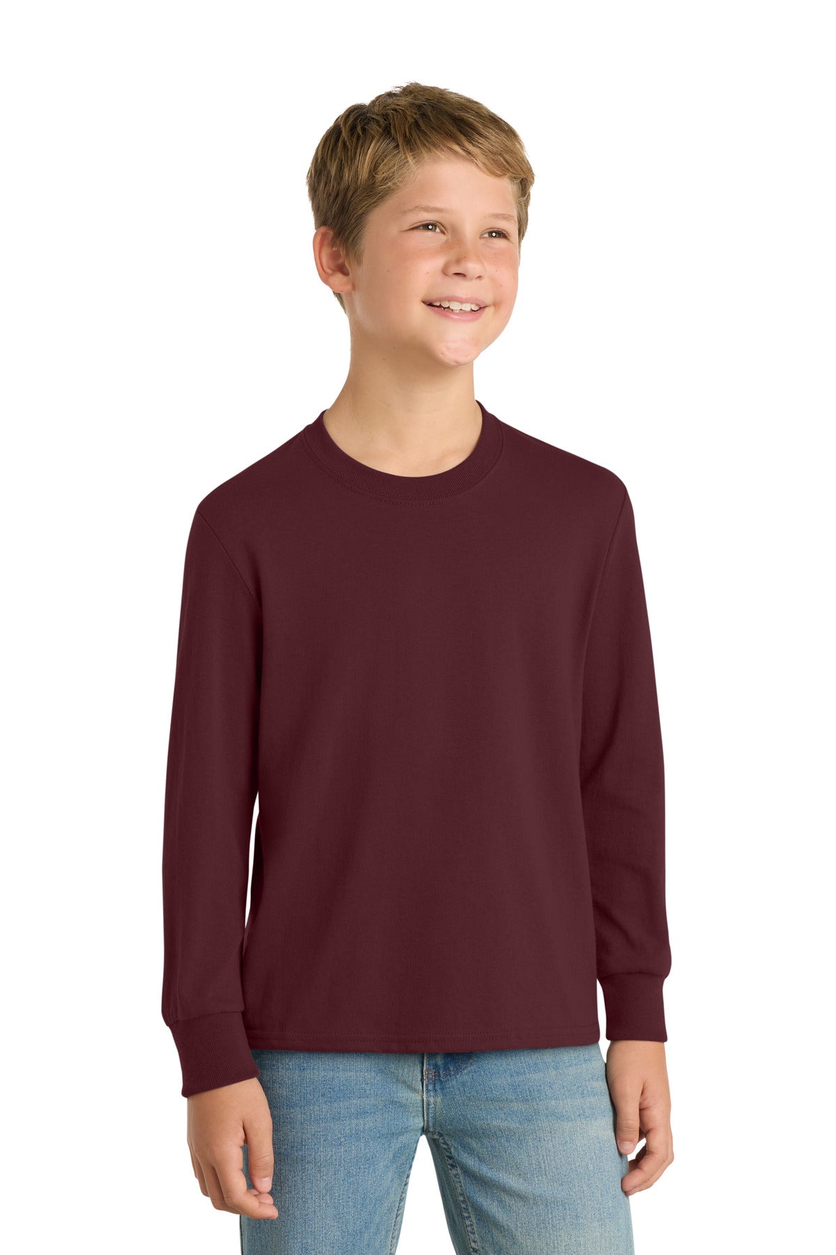Port & Co ™  Youth Long Sleeve Core Cotton Tee. PC54YLS - Port & Company PC54YLS