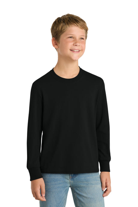 Port & Company PC54YLS Youth Long Sleeve Core Cotton Tee Wholesale Youth Long Sleeve Tees | Port & Co PC54YLS
