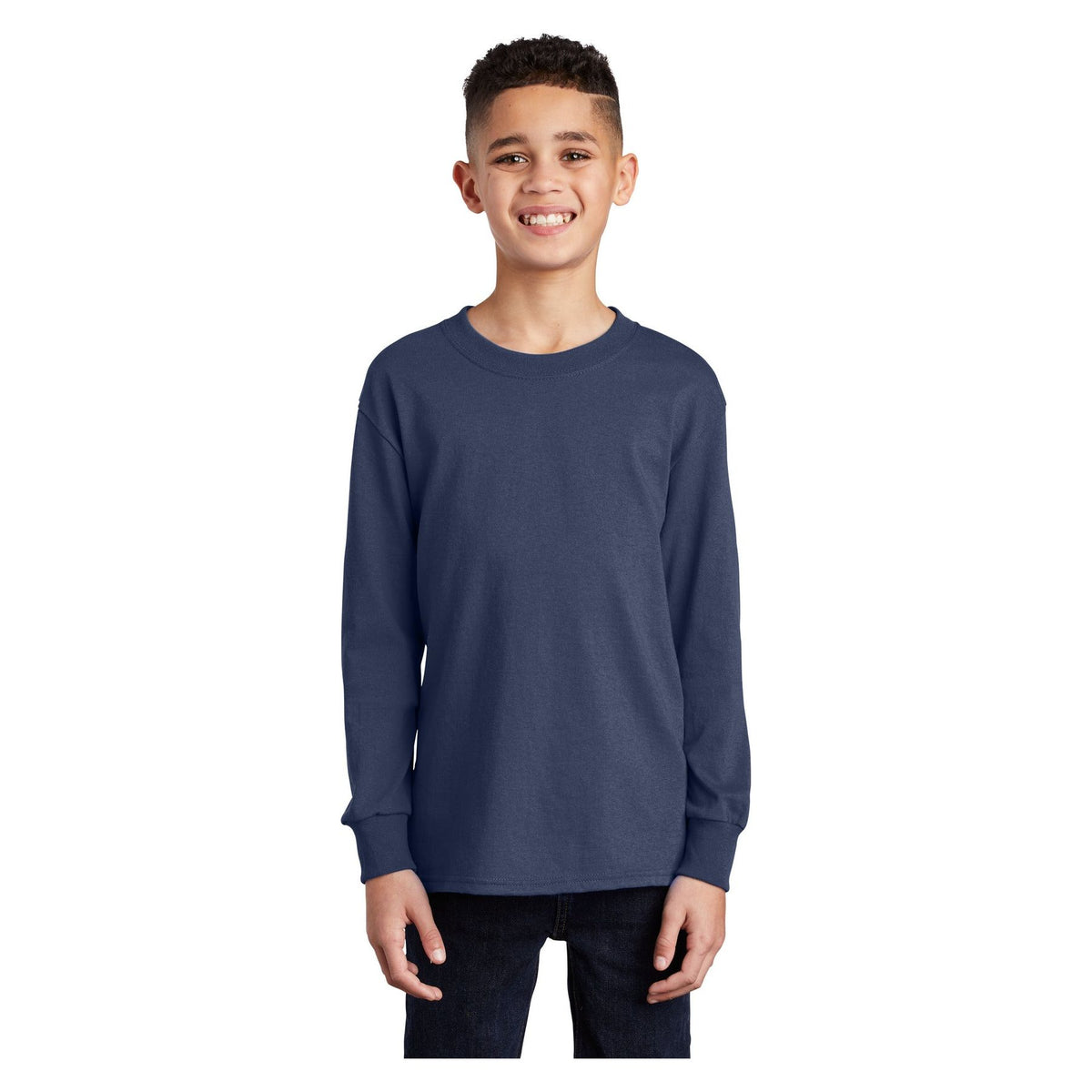 Port & Company ® Youth Long Sleeve Core Cotton Tee. PC54YLS - Port & Company PC54YLS T-Shirts Port & Company