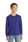 Port & Company PC54YLS Youth Long Sleeve Core Cotton Tee Wholesale Youth Long Sleeve Tees | Port & Co PC54YLS