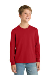 Port & Company PC54YLS Youth Long Sleeve Core Cotton Tee Wholesale Youth Long Sleeve Tees | Port & Co PC54YLS