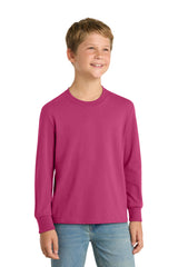 Port & Company PC54YLS Youth Long Sleeve Core Cotton Tee Wholesale Youth Long Sleeve Tees | Port & Co PC54YLS