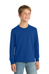 Port & Company PC54YLS Youth Long Sleeve Core Cotton Tee Wholesale Youth Long Sleeve Tees | Port & Co PC54YLS