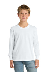 Port & Company PC54YLS Youth Long Sleeve Core Cotton Tee Wholesale Youth Long Sleeve Tees | Port & Co PC54YLS