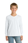 Port & Company PC54YLS Youth Long Sleeve Core Cotton Tee Wholesale Youth Long Sleeve Tees | Port & Co PC54YLS