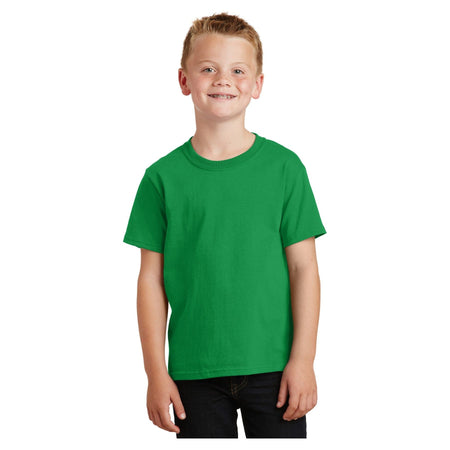 Port & Company ® - Youth Core Cotton Tee. PC54Y - Clover Green - Port & Company PC54Y T-Shirts Port & Company Clover Green XS