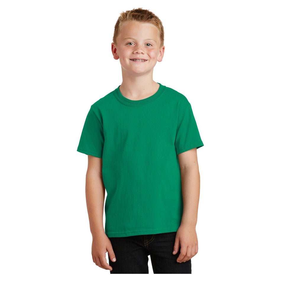 Port & Company ® - Youth Core Cotton Tee. PC54Y - Kelly - Port & Company PC54Y T-Shirts Port & Company Kelly XS