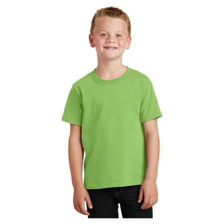 Port & Company ® - Youth Core Cotton Tee. PC54Y - Port & Company PC54Y T-Shirts Port & Company Lime XS