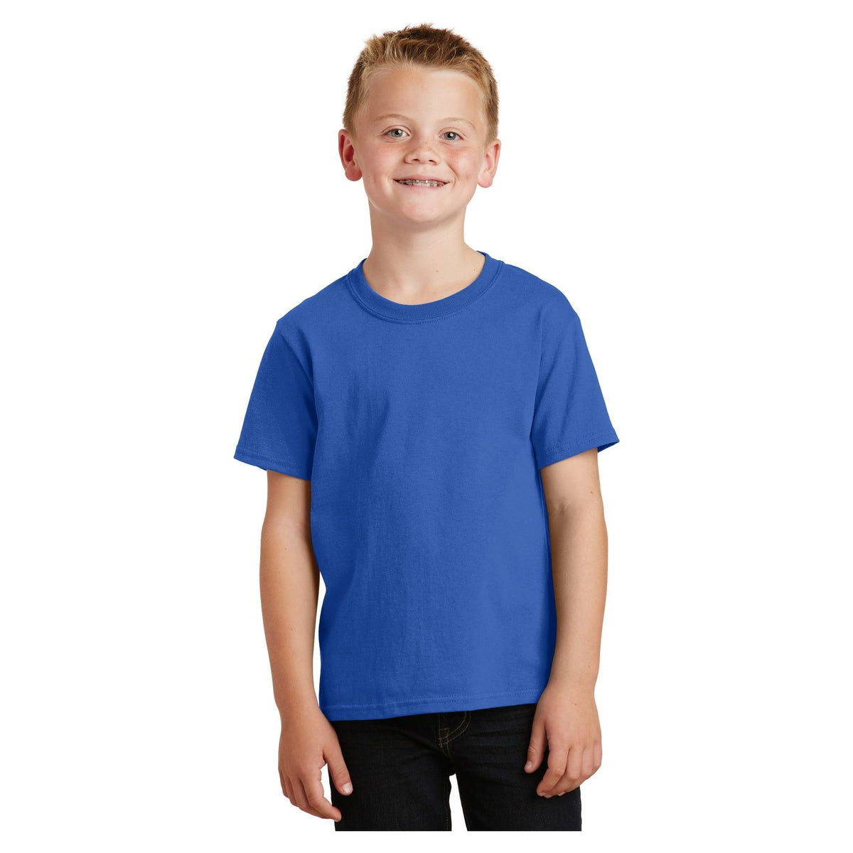 Port & Company ® - Youth Core Cotton Tee. PC54Y - Royal - Port & Company PC54Y T-Shirts Port & Company Royal XS