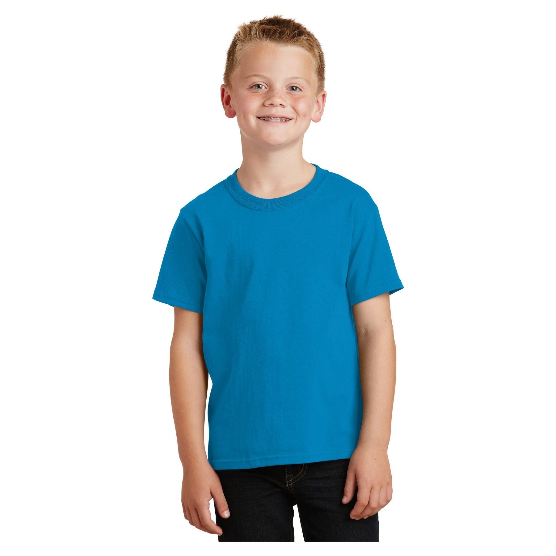 Port & Company ® - Youth Core Cotton Tee. PC54Y - Sapphire - Port & Company PC54Y T-Shirts Port & Company Sapphire XS