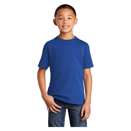 Port & Company ® - Youth Core Cotton Tee. PC54Y - True Royal - Port & Company PC54Y T-Shirts Port & Company True Royal XS