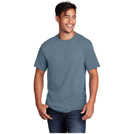 Port & Company ® - Core Cotton Tee. PC54 - Stonewashed Blue - Port & Company PC54 T-Shirts Port & Company Stonewashed Blue S