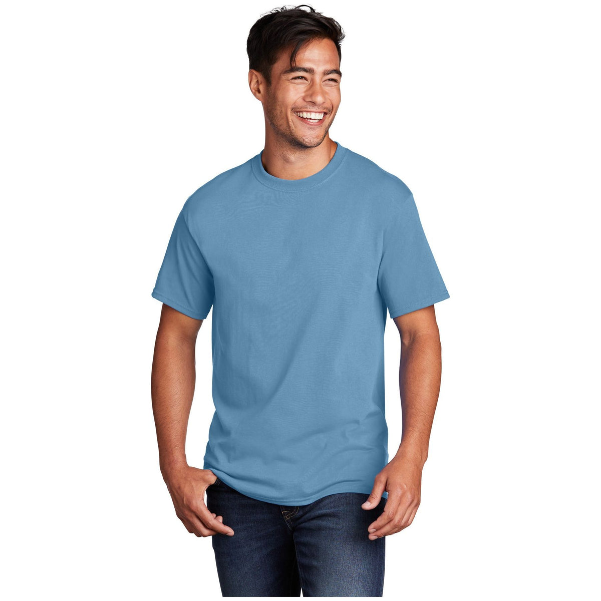 Port & Company ® - Core Cotton Tee. PC54 - Tundra Blue - Port & Company PC54 T-Shirts Port & Company Tundra Blue S