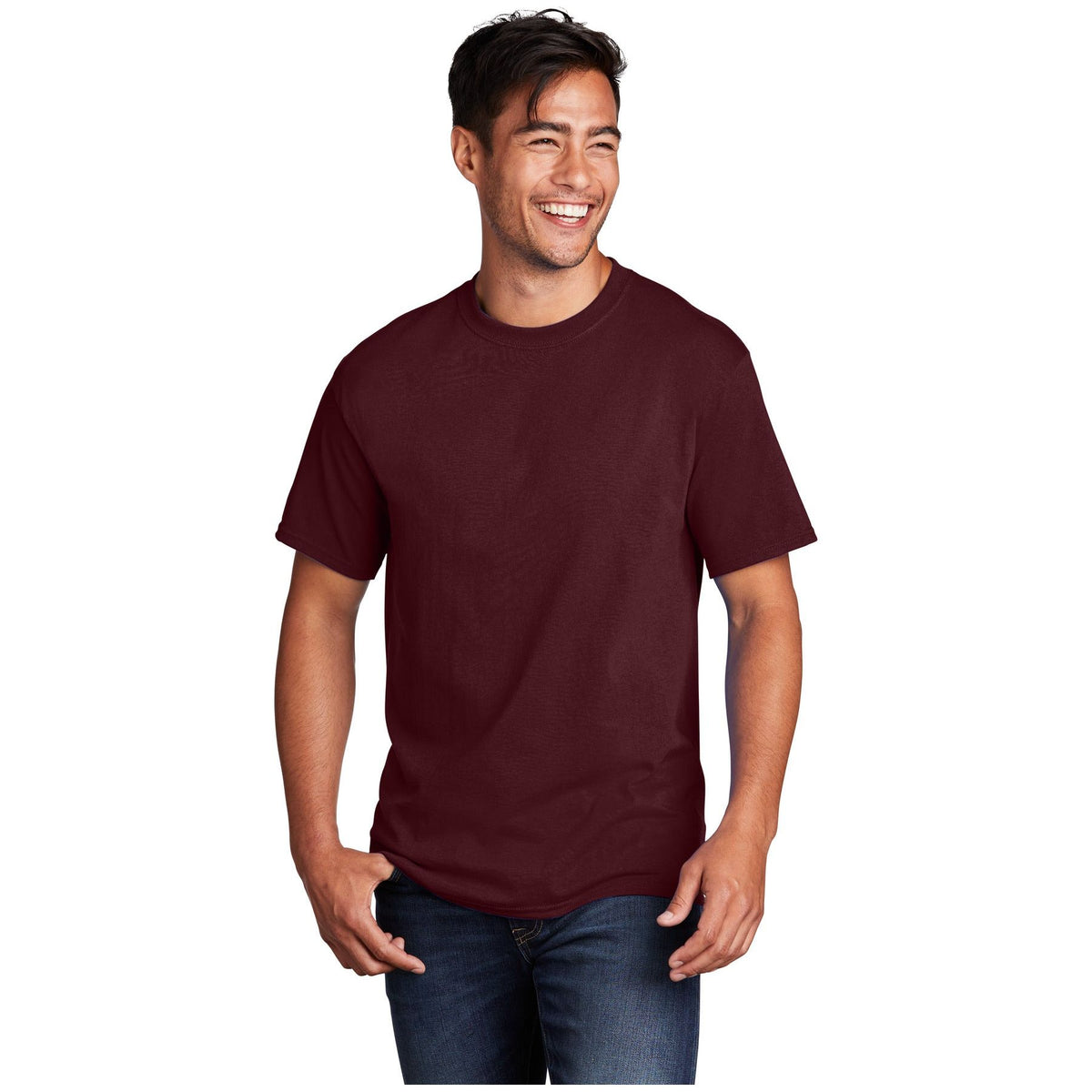 Port & Company ® - Core Cotton Tee. PC54 - Athletic Maroon - Port & Company PC54 T-Shirts Port & Company Athletic Maroon S