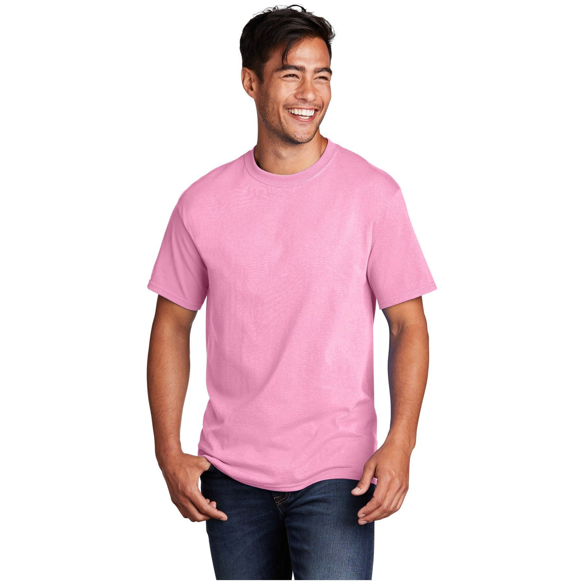 Port & Company ® - Core Cotton Tee. PC54 - Candy Pink - Port & Company PC54 T-Shirts Port & Company Candy Pink S