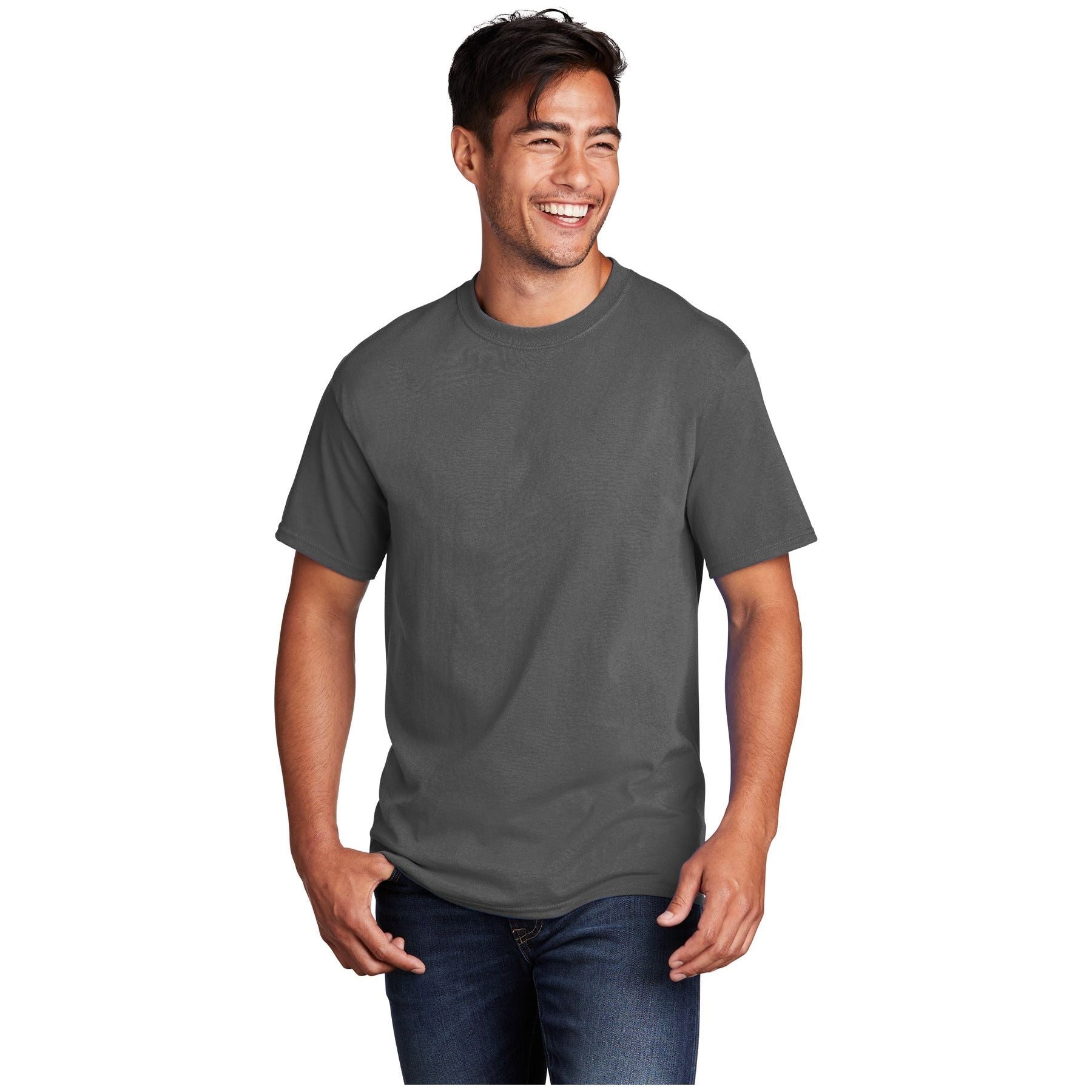 Port & Company ® - Core Cotton Tee. PC54 - Charcoal - Port & Company PC54 T-Shirts Port & Company Charcoal S