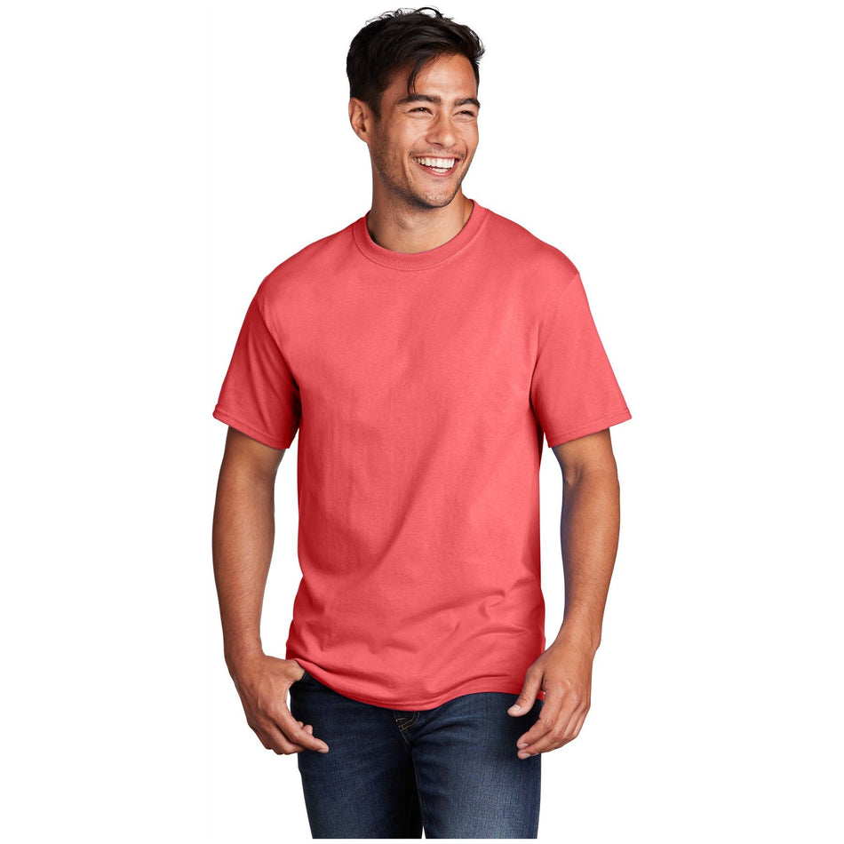 Port & Company ® - Core Cotton Tee. PC54 - Coral - Port & Company PC54 T-Shirts Port & Company Coral S