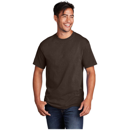 Port & Company ® - Core Cotton Tee. PC54 - Dark Chocolate Brown - Port & Company PC54 T-Shirts Port & Company Dark Chocolate Brown S