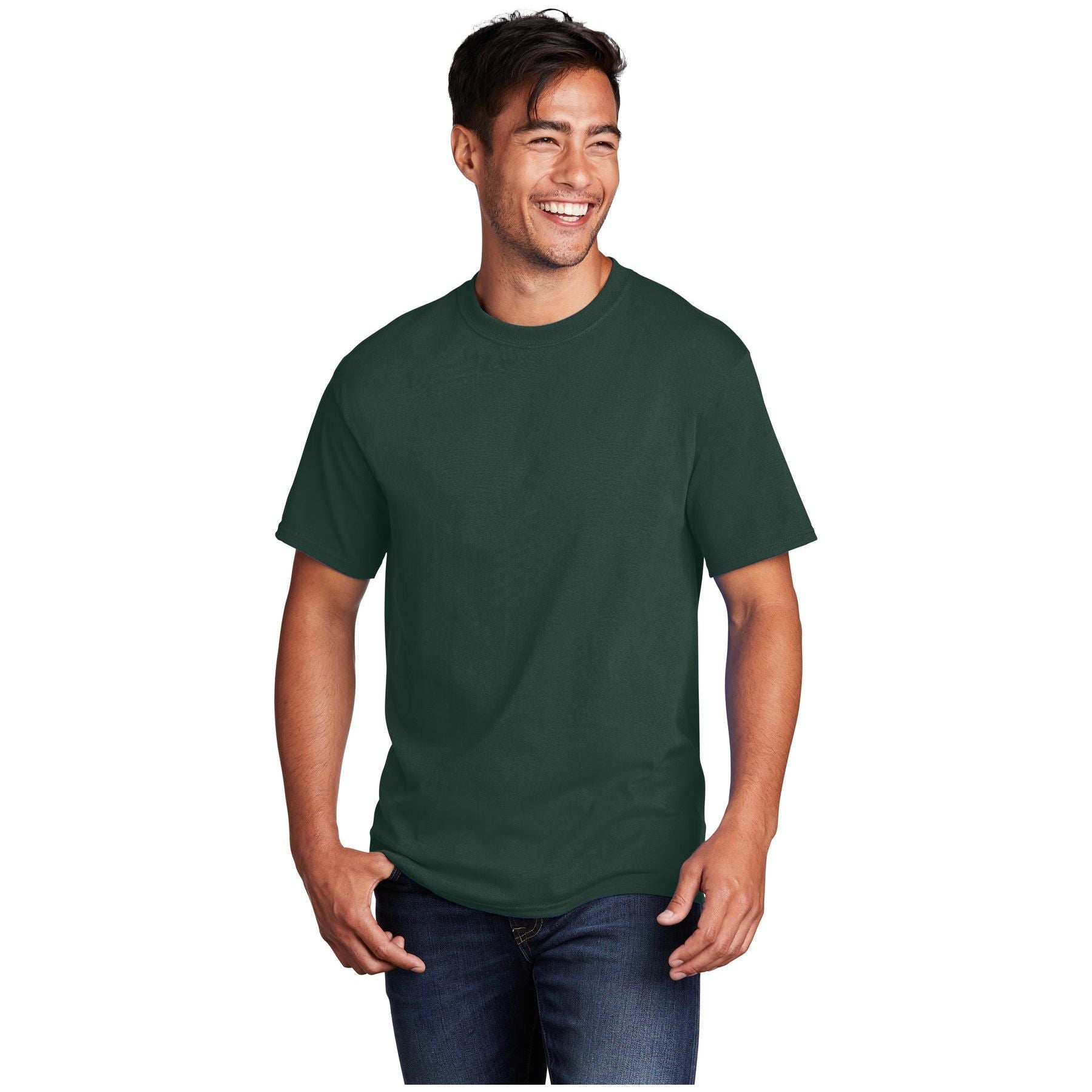 Port & Company ® - Core Cotton Tee. PC54 - Dark Green - Port & Company PC54 T-Shirts Port & Company Dark Green S