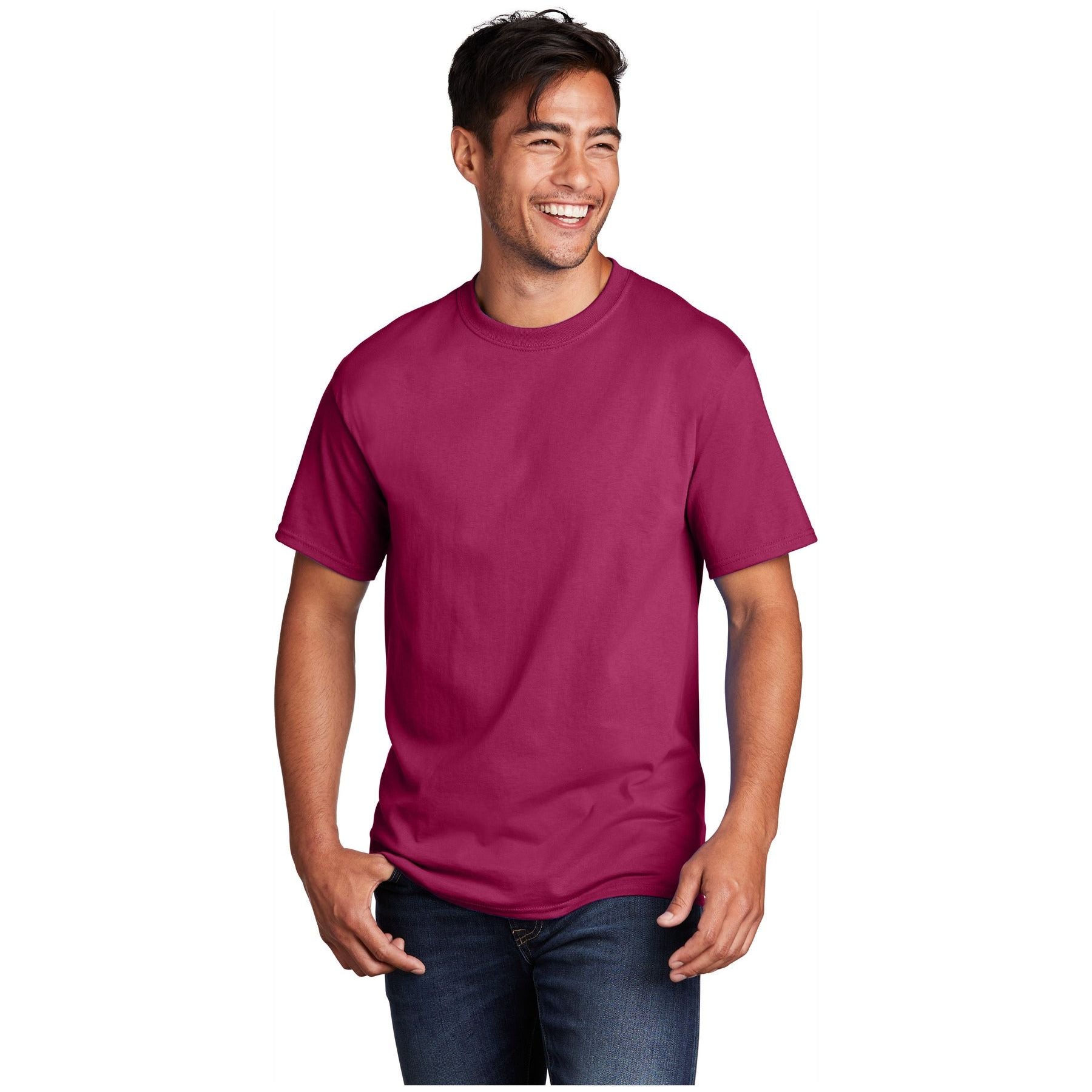 Port & Company ® - Core Cotton Tee. PC54 - Flush Pink - Port & Company PC54 T-Shirts Port & Company Flush Pink S