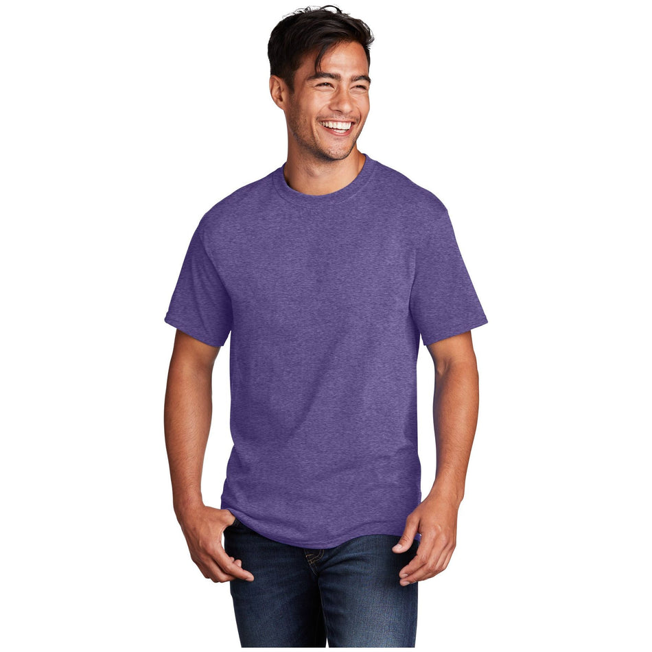 Port & Company ® - Core Cotton Tee. PC54 - Heather Purple - Port & Company PC54 T-Shirts Port & Company Heather Purple S