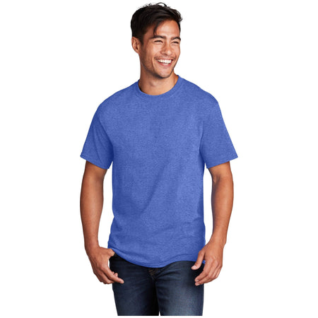 Port & Company ® - Core Cotton Tee. PC54 - Heather Royal - Port & Company PC54 T-Shirts Port & Company Heather Royal S