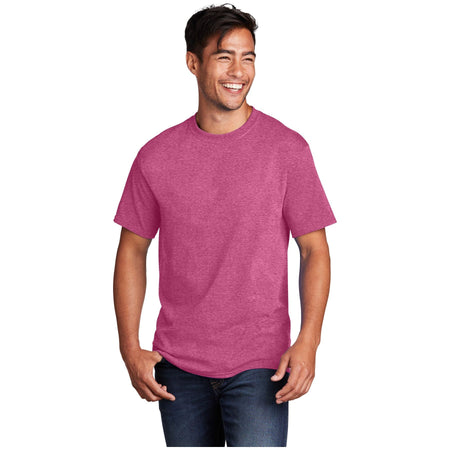 Port & Company ® - Core Cotton Tee. PC54 - Heather Sangria - Port & Company PC54 T-Shirts Port & Company Heather Sangria S