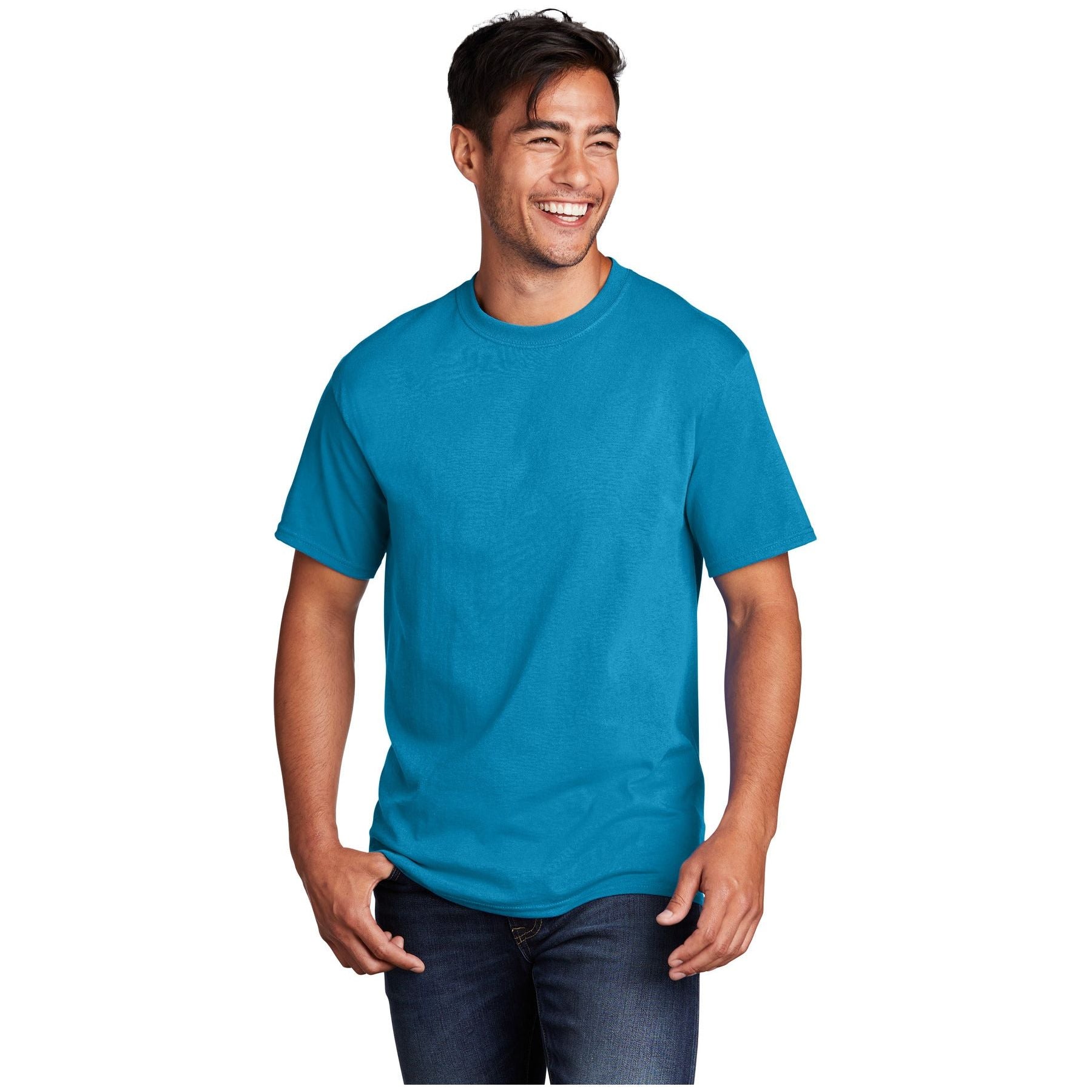 Port & Company ® - Core Cotton Tee. PC54 - Neon Blue - Port & Company PC54 T-Shirts Port & Company Neon Blue S