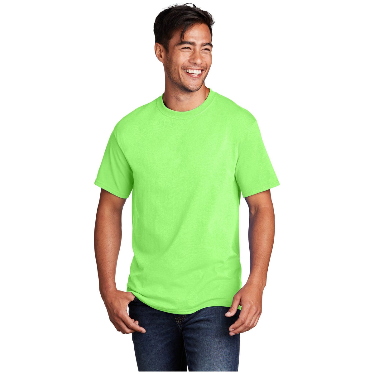 Port & Company ® - Core Cotton Tee. PC54 - Neon Green - Port & Company PC54 T-Shirts Port & Company Neon Green S