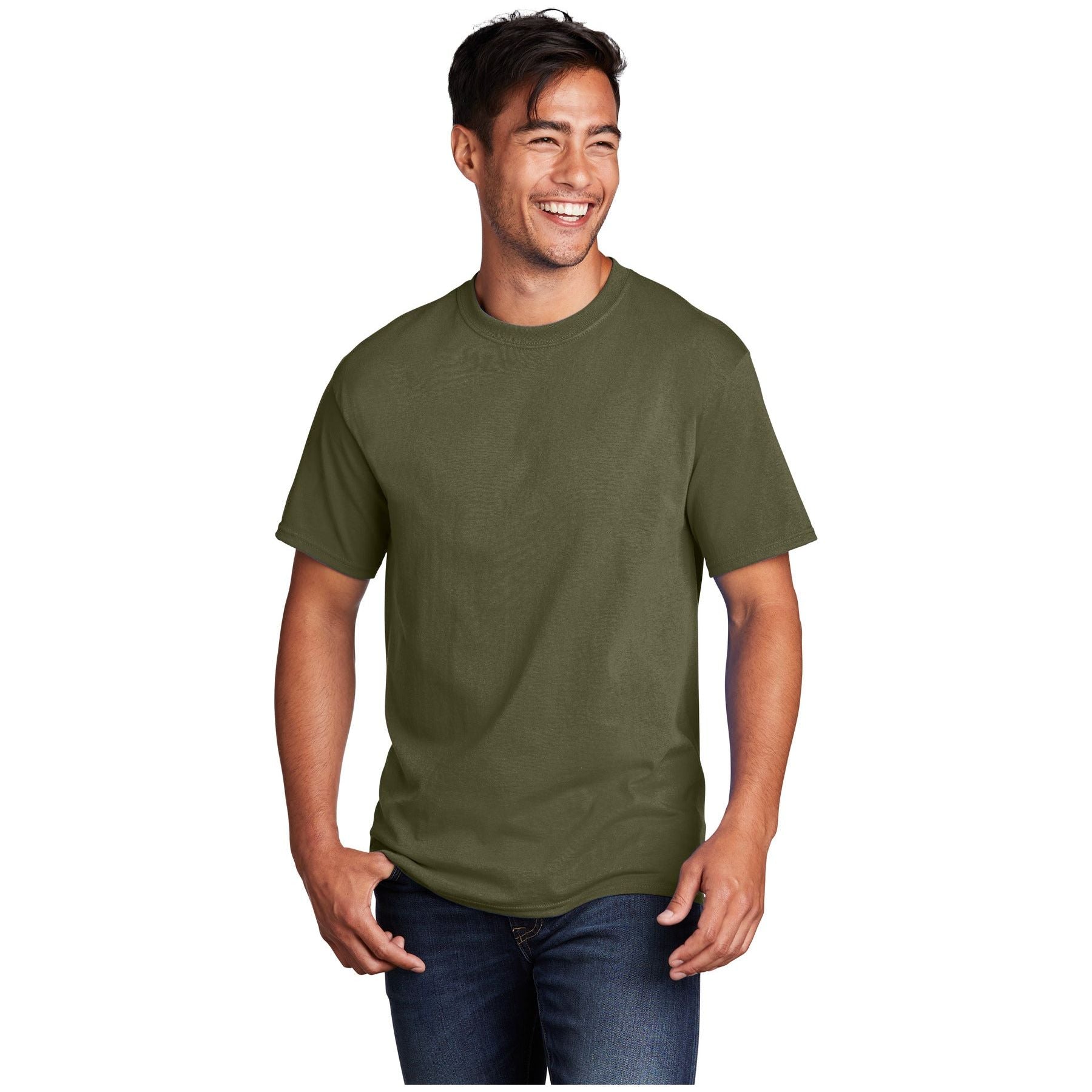 Port & Company ® - Core Cotton Tee. PC54 - Olive Drab Green - Port & Company PC54 T-Shirts Port & Company Olive Drab Green S