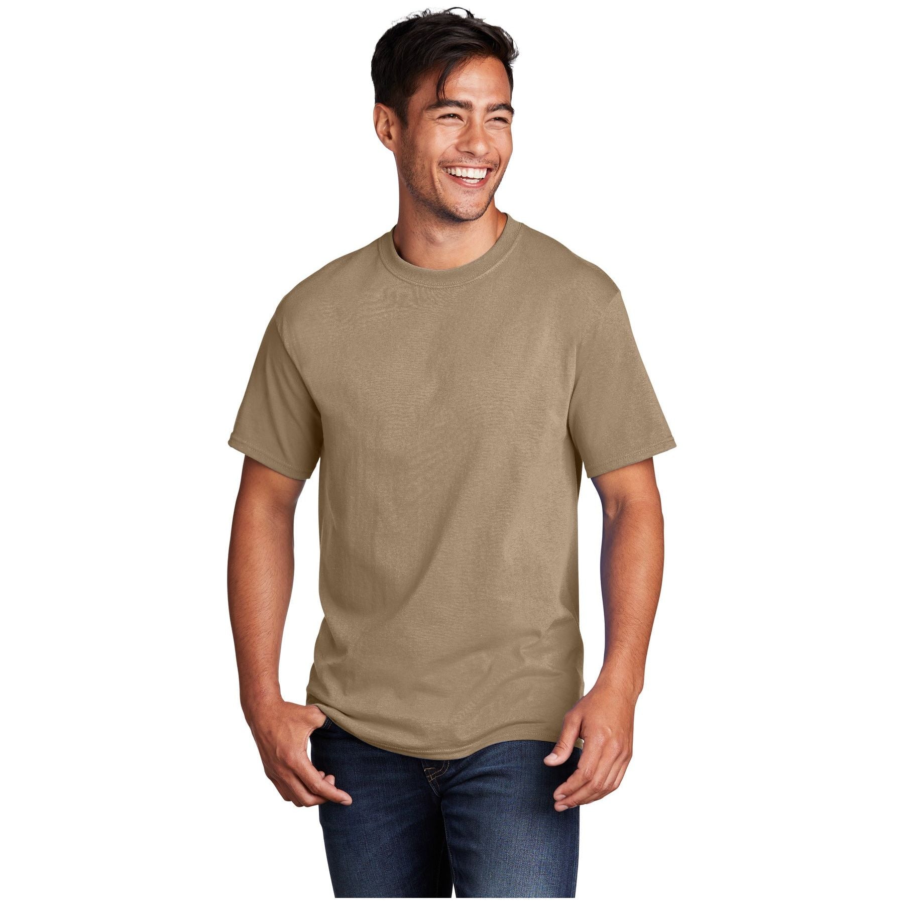 Port & Company ® - Core Cotton Tee. PC54 - Sand - Port & Company PC54 T-Shirts Port & Company Sand S