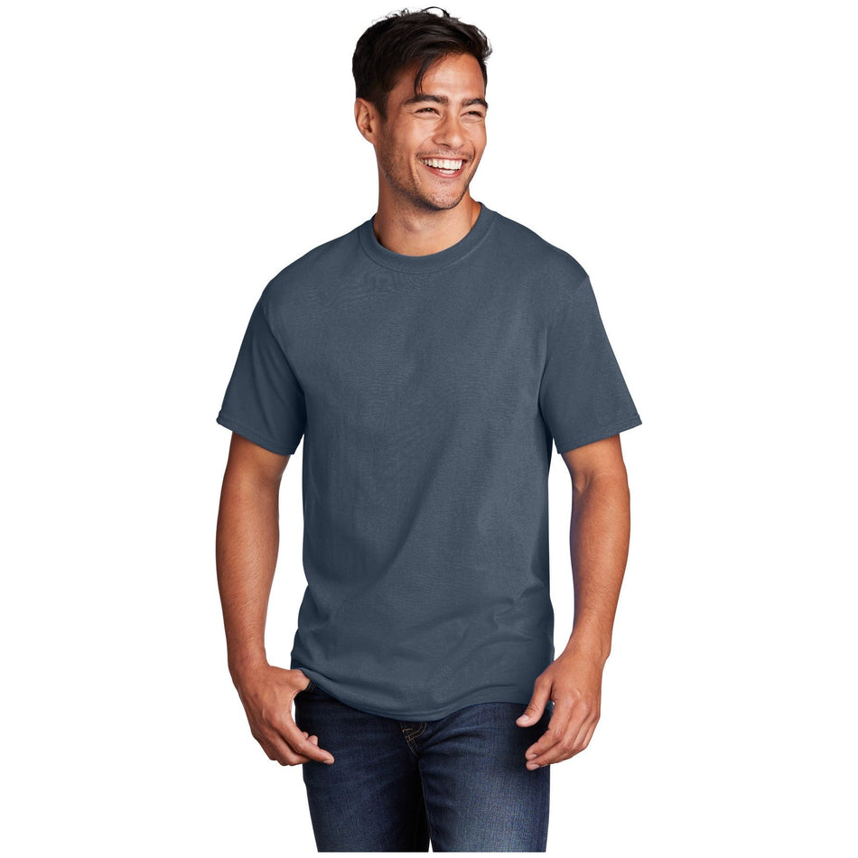 Port & Company ® - Core Cotton Tee. PC54 - Steel Blue - Port & Company PC54 T-Shirts Port & Company Steel Blue S