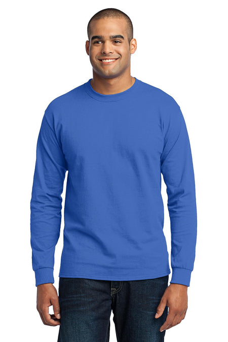 Port & Company ® Tall Long Sleeve Core Blend Tee. PC55LST - Port & Company PC55LST T-Shirts Port & Company Royal LT