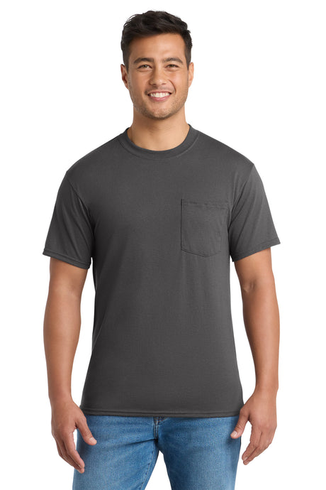 Port & Company PC55PT Tall Core Blend Pocket Tee | Port & Co PC55PT