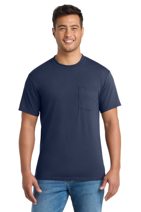 Port & Company PC55PT Tall Core Blend Pocket Tee | Port & Co PC55PT