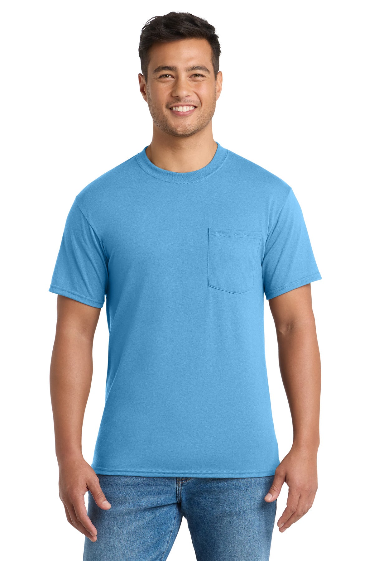 Port & Company PC55P Core Blend Pocket Tee | Port & Co PC55P
