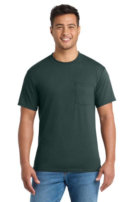 Port & Company PC55P Core Blend Pocket Tee | Port & Co PC55P
