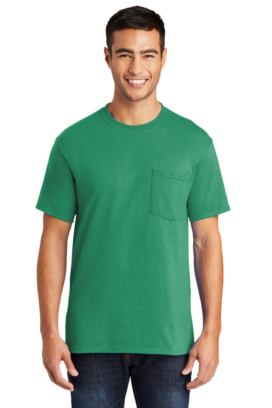 Port & Company ® - Core Blend Pocket Tee. PC55P - Kelly - Port & Company PC55P T-Shirts Port & Company Kelly S