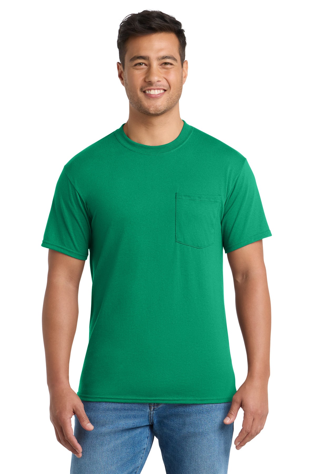 Port & Company PC55P Core Blend Pocket Tee | Port & Co PC55P