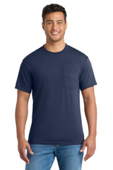Port & Company PC55P Core Blend Pocket Tee | Port & Co PC55P