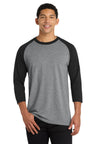 Port & Company PC55RS Core Blend 3/4-Sleeve Raglan Tee Wholesale Baseball Tees | Port & Co PC55RS