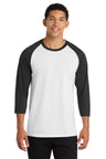 Port & Company PC55RS Core Blend 3/4-Sleeve Raglan Tee Wholesale Baseball Tees | Port & Co PC55RS