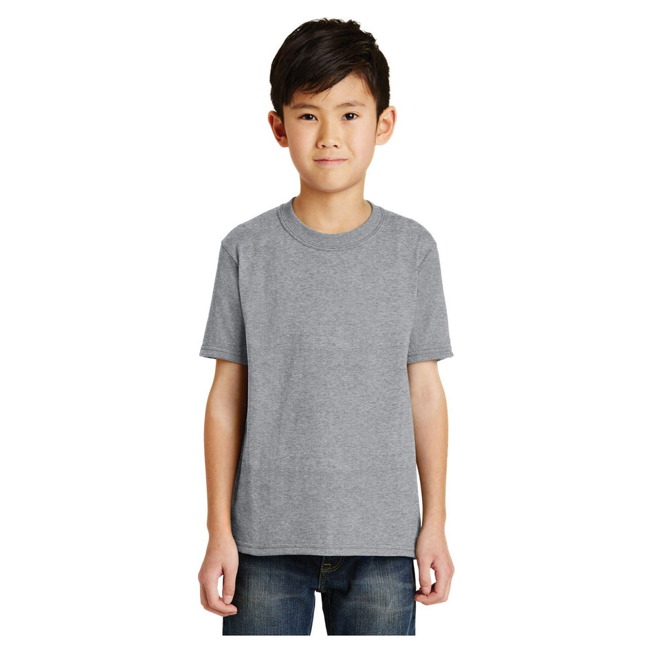 Port & Company ® - Youth Core Blend Tee. PC55Y - Athletic Heather - Port & Company PC55Y T-Shirts Port & Company Athletic Heather XS