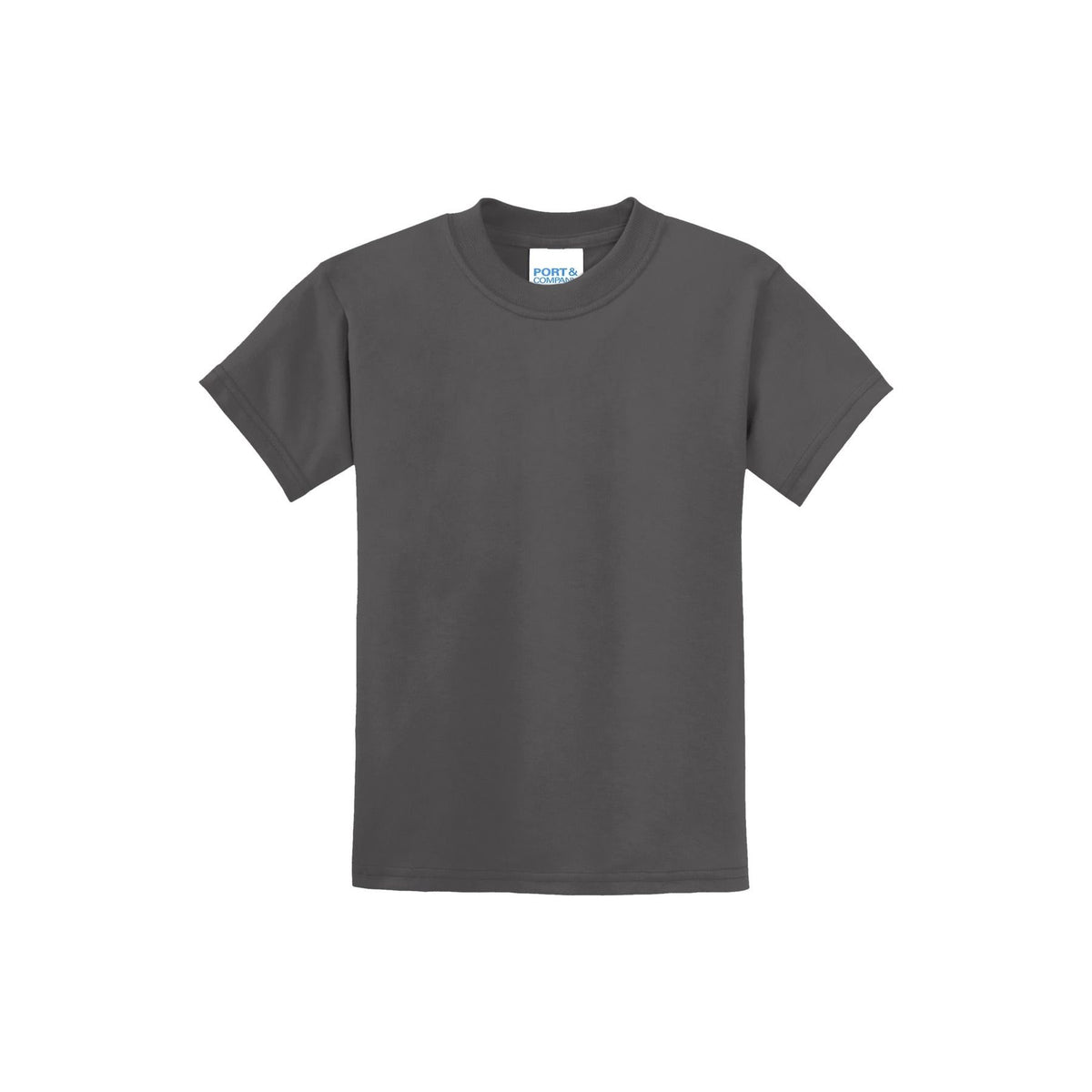 Port & Company ® - Youth Core Blend Tee. PC55Y - Charcoal - Port & Company PC55Y T-Shirts Port & Company Charcoal XS