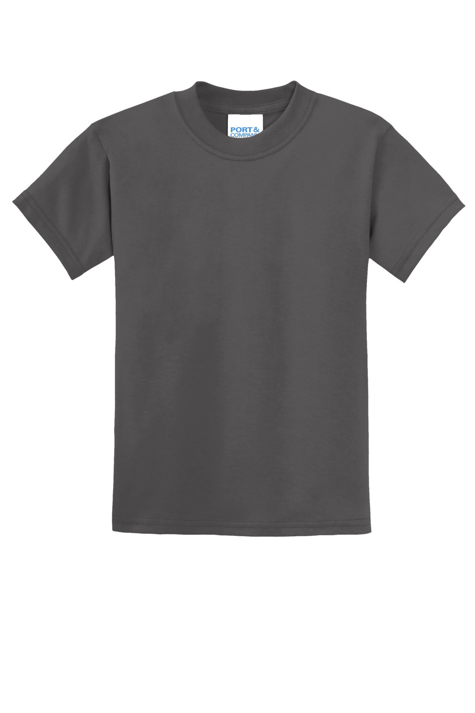 Port & Company ® - Youth Core Blend Tee. PC55Y - Charcoal - Port & Company PC55Y T-Shirts Port & Company Charcoal XS