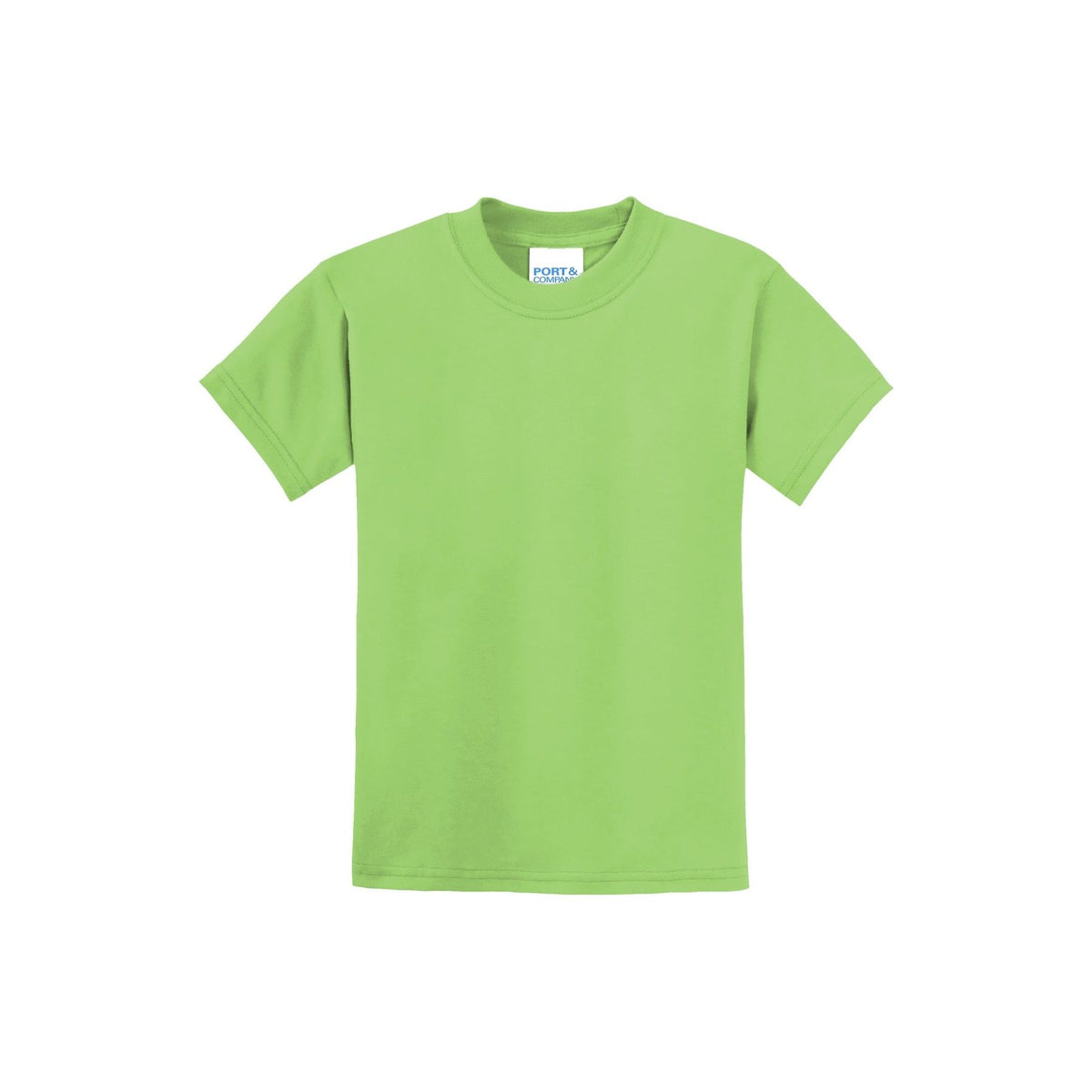 Port & Company ® - Youth Core Blend Tee. PC55Y - Lime - Port & Company PC55Y T-Shirts Port & Company Lime XS