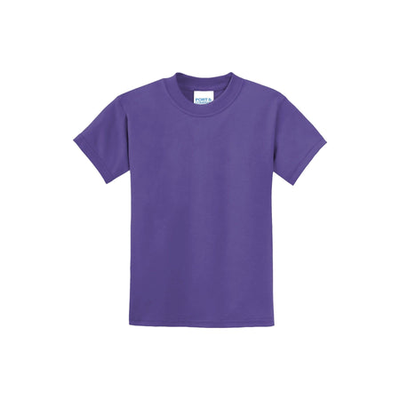 Port & Company ® - Youth Core Blend Tee. PC55Y - Purple - Port & Company PC55Y T-Shirts Port & Company Purple XS